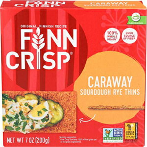 フィン クリスプ シン クリスプブレッド キャラウェイ - 7 オンス Finn Crisp Thin Crispbread Caraway - 7 oz