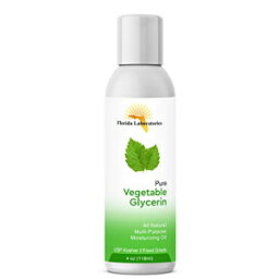 1本4オンスの野菜グリセリンUSPVGコーシャVG99.9％ピュアフードグレード Florida Laboratories, Inc. One Bottle 4 oz of Vegetable Glycerine USP VG Kosher VG 99.9% Pure Food Grade