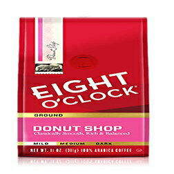 Eight O'Clock Coffee グラウンドコーヒー、ドーナツショップ、11 オンス Eight O'Clock Coffee Ground Coffee, Donut Shop, 11 Oz