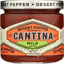 デザートペッパー サルサ カンティーナ マイルドレッド、16 オンス Desert Pepper Salsa Cantina Mild Red, 16 oz