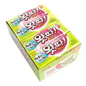 ガム ロッテ ワッタ (ピーチ) ガム 23g x 16 個 Lotte Watta (Peach) Gum 23g x 16 Count 왓따