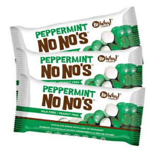 No Whey! Foods No Whey Foods - Peppermint No No's (3 Pack) - Vegan Chocolate Candy - Dairy Free, Peanut Free, Nut Free, Soy Free, Gluten Free