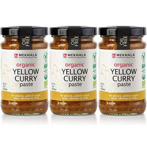 Mekhala I[KjbN Oet[ J[y[Xg  3 pbN (3x3.5 IX) (CG[) Mekhala Organic Gluten Free Curry Paste Value 3-Pack (3x3.5oz) (Yellow)