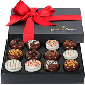 w[[ & N[ NbL[ Mtg {bNX - LO̐HiMtg - ̓Mtg oXPbg - `R[g NbL[ Mtg oXPbg - zf[AƁAaMtg Hazel & Creme Cookies Gift Box - Anniversary Food Gift - Fa