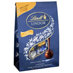 Lindt LINDOR ダークチョコレートキャンディトリュフ詰め合わせ、滑らかでとろけるトリュフセンター付きチョコレート詰め合わせ、15.2オンス バッグ Lindt LINDOR Assorted Dark Chocolate Candy Truffles, Assorted Chocolate with Smooth, Melting Truff