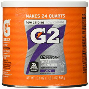 ゲータレード パフォーム G2 02 パフォーム サースト クエンチャー インスタント パウダー グレープ ドリンク 19.4 オンス (各1個) Gatorade Perform G2 02 Perform Thirst Quencher Instant Powder Grape Drink 19.4 Oz. (1 Each) 1