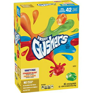 Betty Crocker フルーツ ガッシャー、ストロベリー スプラッシュ アンド トロピカル、0.9 オンス (42 個パック) Betty Crocker Fruit Gushers, Strawberry Splash and Tropical, 0.9 Ounce (Pack of 42)