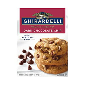 GHIRARDELLI 祳졼ȥå ץߥ९åߥå16.75  (12 ĥѥå) GHIRARDELLI Dark Chocolate Chip Premium Cookie Mix, 16.75 Oz (Pack of 12)