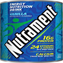 Nutrament ܥɥ󥯡Х˥顢12  (12 ĥѥå) Nutrament Nutritional Drink, Vanilla, 12 Ounce (Pack of 12)
