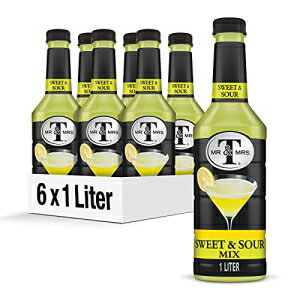 Mr & Mrs T XC[gT[ ~bNXA1 L {g (6 pbN) Mr & Mrs T Sweet & Sour Mix, 1 L bottles (Pack of 6)