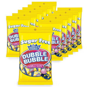 トッツィー ロール ダブル バブル シュガー フリー バッグ、3.5 オンス 12 個パック バッグ Tootsie Roll Dubble Bubble Sugar Free Bags, Pack of 12 3.5-oz. Bags