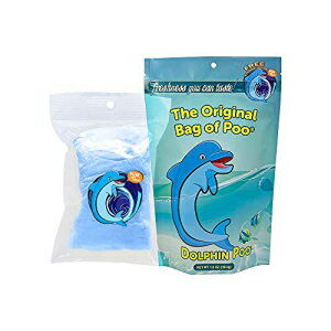 ノベルティうんちギャグギフト用オリジナルうんち袋 イルカのうんち（ブルーわたあめ） The Original Bag of Poo, Dolphin Poop (Blue Cotton Candy) for Novelty Poop Gag Gifts