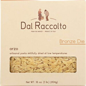 Dal Raccolto ブロンズダイカットパスタ、オルゾ、1ポンド（12個パック） Dal Raccolto Bronze Die Cut..