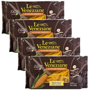 Le Veneziane - イタリアのペンネ リガーテ パスタ [グルテンフリー]、(4)- 8.8 オンス パッケージ Le Veneziane - Italian Penne Rigate Pasta [Gluten-Free], (4)- 8.8 oz. Pkgs 1