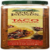 Spice Islands チポトレココアパウダーとコーンミール入りプレミアムタコスシーズニング、24.5オンス Spice Islands Premium Taco Seasoning with Chipotle Cocoa Powder and Corn Meal, 24.5 Ounce