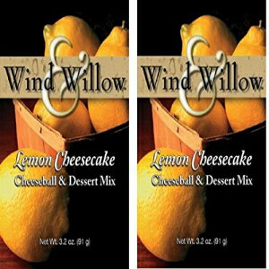 ウィンド＆ウィロースウィートチーズボールとデザートミックス-3.5オンス。（2パック）（レモンチーズケーキ） Wind & Willow Sweet Cheeseball and Dessert Mix - 3.5 Oz. (2-pack) (Lemon Cheesecake)