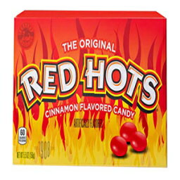 Red Hots シナモン風味のキャンディー、バック・トゥ・スクール・キャンディー、5.5オンスの映画館用キャンディーボックス (12個パック) Red Hots Cinnamon Flavored Candy, Back to School Candy, 5.5 Ounce Movie Theater Candy Box (Pack of 12