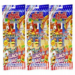 3個セット - 2.7オンスのグミランチパック! - ランチをテーマにしたブレンド - 一口サイズ - 持ち運びが簡単 - 個別包装！ Set of 3 - 2.7oz Gummy Lunch Packs! - Lunch Themed Blend - Bite Size - Easy to Carry - Inividually Wrapped