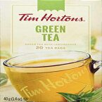 ティムホートンズ グリーンティーバッグ、20 カウント、40g | 1.4オンス {カナダから輸入} Tim Hortons Green Tea Bags, 20 count, 40g | 1.4oz {Imported from Canada}