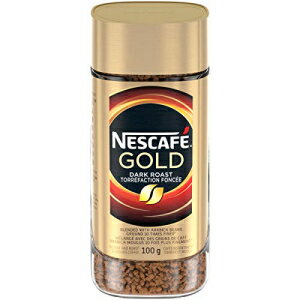 ネスカフェ ゴールド ダーク ロースト インスタント アンド ロースト & グラウンド コーヒー、100 g ジャー {カナダから輸入} NESCAFÉ Gold Dark Roast Instant And Roast & Ground Coffee, 100 g Jar {Imported from Canada}