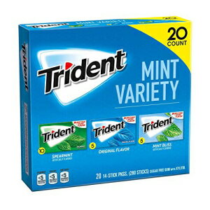 ガム トライデント シュガーフリーガム ミント バラエティパック 280個入 Trident Sugar Free Gum Mint Variety Pack 280 piece