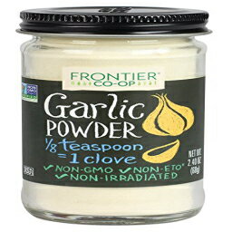 フロンティアガーリックパウダー、2.4オンスボトル Frontier Garlic Powder, 2.4-Ounce Bottle