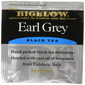 Bigelow Tea Bigelow Earl Grey Tea Bags 28-Count Box (Pack of 1) Black Tea Bags with Oil of Bergamot All Natural Gluten Free Rich in Antioxidants