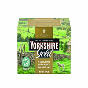 テイラーズ オブ ハロゲート ヨークシャー ゴールド ティーバッグ 40 個 (6 個パック) Taylors of Harrogate Yorkshire Gold, 40 Teabags, (Pack of 6)