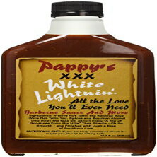 Bourbon Q, Barbeque Sauce Pappys XXX White Lightning, 12.7 Ounce
