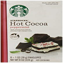 スターバックスホットココアミックス ペパーミント 8オンス Starbucks Hot Cocoa Mix, Peppermint, 8 Ounce