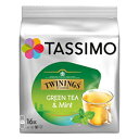 タッシモ トワイニング グリーン ティー & ミント、T ディスク 16 枚 Tassimo Twinings Green Tea & Mint, 16 T-discs