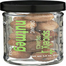 Spicely、ナツメグホールオーガニック、1.4オンス Spicely, Nutmeg Whole Organic, 1.4 Ounce