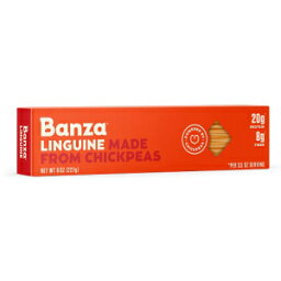 Banza Chickpea Pasta, Linguine - Gluten Free Healthy Pasta, High Protein, Lower Carb and Non-GMO - (Pack of 6)