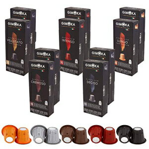 Gimoka 100 パック コーヒーカプセル ネスプレッソ OriginaLine マシンと互換性あり バラエティパック Gimoka 100 pack Coffee Capsule Compatible with the Nespresso OriginaLine Machine Variety pack