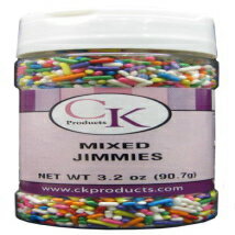 CK Products 3.2 オンス ジミー/スプリンクル ボトル、混合 CK Products 3.2 Ounce Jimmies/Sprinkles Bottle, Mixed
