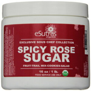 Esutras Organics砂糖、スパイシーローズ、16オンス Esutras Organics Sugar, Spicy Rose, 16 Ounce