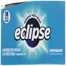 Eclipse ペパーミント シュガーフリーガム 18 ct Eclipse Peppermint Sugar Free Gum 18 ct