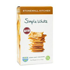 Stonewall Kitchen グルテンフリー シンプル ホワイト クラッカー、4.4 オンス Stonewall Kitchen Gluten Free Simple White Cracker, 4.4 oz