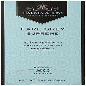 Harney Sons ブラック ティーバッグ アール グレイ シュプリーム 20 個 Harney Sons Black Tea Bags , Earl Grey Supreme, 20 Count