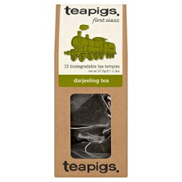 teapigs ダージリンティー、15 カウント (6 個パック) teapigs Darjeeling Tea, 15 Count (Pack of 6)