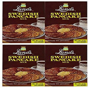 Lunds スウェーデンパンケーキミックス - 12オンス (4個パック) Lunds Swedish Pancake Mix - 12 oz (Pack of 4)
