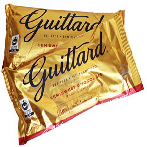 Guitard オールナチュラル セミスイート チョコレート ベーキングチップス、12 オンス (340 グラム)、2 個パック Guittard All Natural Semisweet Chocolate Baking Chips, 12 Oz (340 Grams), Pack of 2