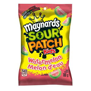 メイナーズ サワー パッチ キッズ スイカ グミ 180g カナダから輸入 Maynards Sour Patch Kids Watermelon Gummies 180g Imported From Canada