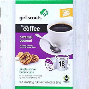 楽天Glomarketガール スカウト クッキー風味コーヒー シングルサーブ ブリュー カップ （キャラメル ココナッツ） Girl Scouts Cookie Flavored Coffee Single Serve Brew Cups （Caramel Coconut）