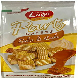 ガストーネ ラーゴ パーティー ウエハース クッキー クリーム フィリング 8.82 オンス、250g (ドゥルセ デ レーチェ、1 パック) Gastone Lago Party Wafers Cookies Cream Filling 8.82 oz, 250g (Dulce De Leche, 1-Pack)