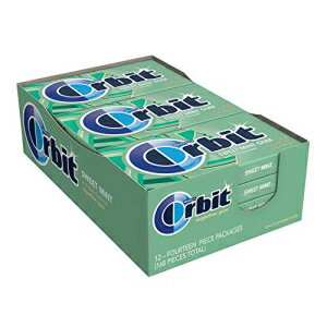 ガム ORBIT スイートミントシュガーフリーチューインガム、14 個、(12 個パック) ORBIT Sweet Mint Sugar Free Chewing Gum, 14 count , (Pack of 12)