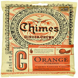 Chimes ジンジャーチュー オレンジ 5 オンス Chimes Ginger Chews, Orange, 5 Oz