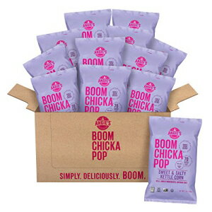 Angie's BOOMCHICKAPOP スイート & ソルティ ケトル コーン ポップコーン、7 オンス バッグ (12 袋パック) Angie's BOOMCHICKAPOP Sweet & Salty Kettle Corn Popcorn, 7 Ounce Bag (Pack of 12 Bags)
