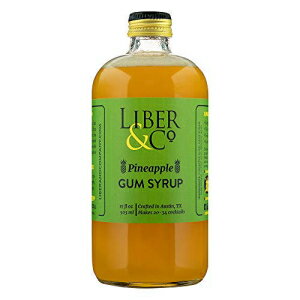 楽天GlomarketLiber & Co. パイナップルガムシロップ （17 オンス） 本物のパイナップルを使用 Liber & Co. Pineapple Gum Syrup （17 oz） Made with Real Pineapple