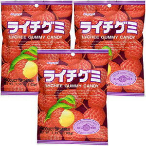 春日井 ライチ グミキャンディ (3個入) by 春日井 Kasugai Litchi (Lychee) Gummy Candies (Pack of 3) by Kasugai